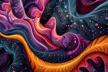 Infinite Cosmic Patterns Evoking Boundless Imagination and Creative