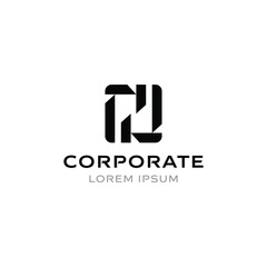 Sleek modern M logo abstract vector for versatile branding