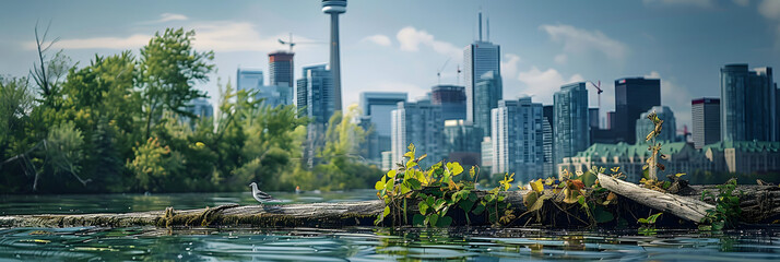 Obraz premium Skyline of Toronto in Canada