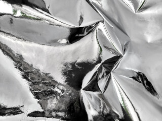 silver rough wrinkle foil texture.Silver foil texture background.silver texture