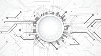 Abstract 3d design background with technology dot and line circuit board texture. Modern engineering, futuristic, science communication concept. Vector illustration