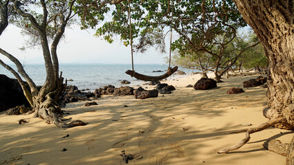 scenic beach at koh thalu island