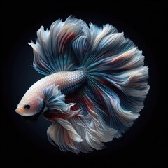 Beautiful colorful fighting fish