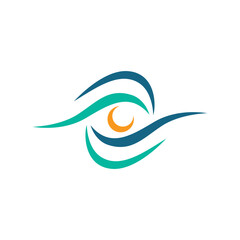 Sleek eye logo vector for visionary branding and creative design