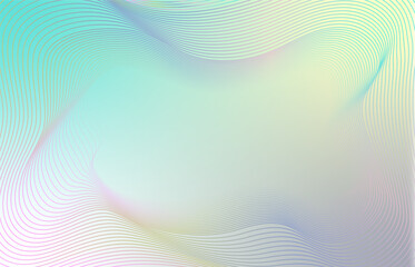 Abstract wave element for design. Digital frequency track equalizer. Stylized pastel line art background. Curved wavy line. Vector illustration