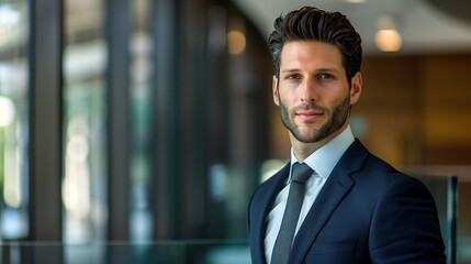 A professional headshot of a man in a suit and tie, with a confident smile on his face.