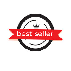 Best seller emblem badge design template, eps10