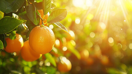 oranges on tree