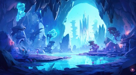 Fototapeta premium Enchanted Crystal Ice Cave