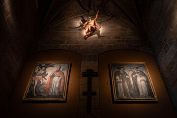 imagen del Cristo resucitado, catedral de Santa María de Calahorra, Calahorra, La Rioja , Spain,...