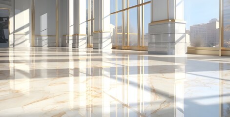 Obraz premium interior of modern building Generative AI