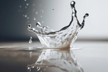 水, 水面, 波, 水飛沫, 雫, 自然, 白背景, water surface, wave, drip, sheet of spray, nature, white background