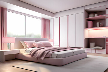 bedroom interior Generative AI