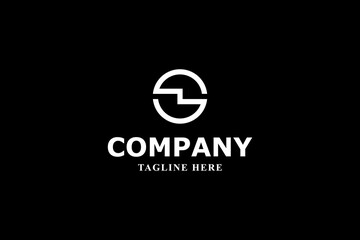 letter s and modern electricity logo