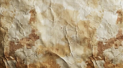 Aged and weathered fabric with a rustic patina - obrazy, fototapety, plakaty