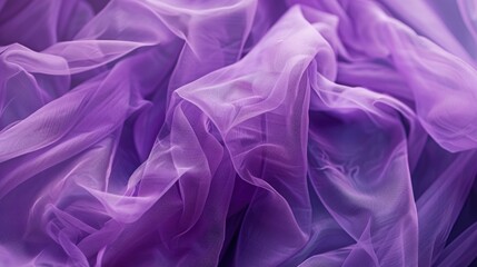 Fototapeta premium Purple tulle fabric texture. Full frame abstract background.
