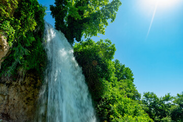 Edessa waterfall and park, Greece	