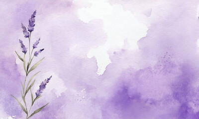 Lavender Watercolor Splash Background