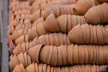 Tea cups made with mud.