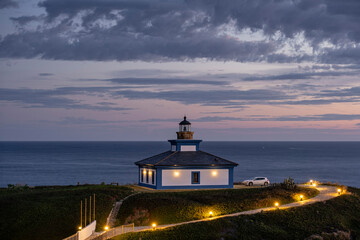 antiguo faro de Ribadeo, 1857, Isla Pancha (Illa Pancha) , Ribadeo, Lugo, Galicia, Spain