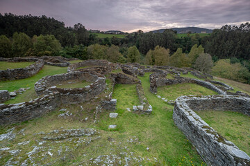 castro de Coaña , siglo IV a. C.,  Monumento Histórico Artístico, Villacondide, Coaña (Asturias,