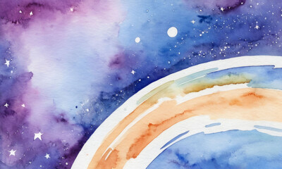 Watercolor Galaxy