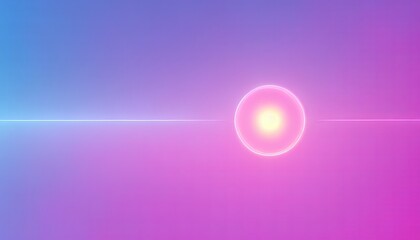 Obraz premium Pastel gradient from center abstract blurred, Circle shape with neon gradient border