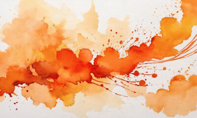 Orange Watercolor Splash