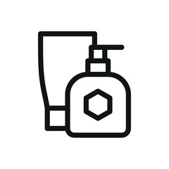 Honey cosmetic isolated icon, honey cosmetics vector symbol with editable stroke