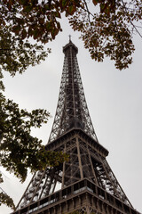 eiffel tower city in summer