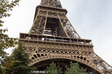 eiffel tower city in summer