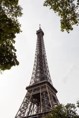 eiffel tower city in summer