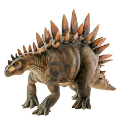 Naklejka premium stegosarus dinosaur isolated on transparent background