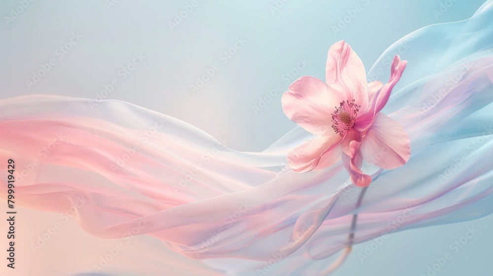 Poster abstract background with a pink and blue color gradient