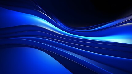 
3d render, abstract minimal neon background with glowing wavy line. Dark wall illuminated with led...