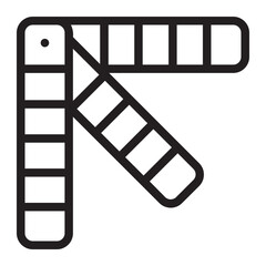 paint swatch line icon
