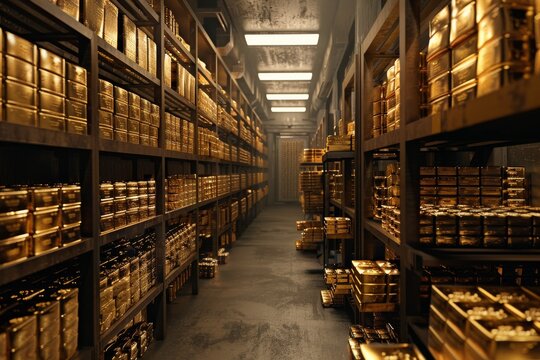 gold bank vault safe savings gold and foreign exchange reserves