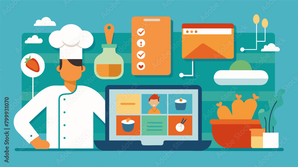 Poster a specialized program for chefs with ocd focusing on maintaining a clean and organized workspace whi