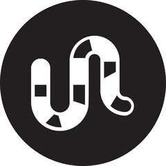 worm glyph icon
