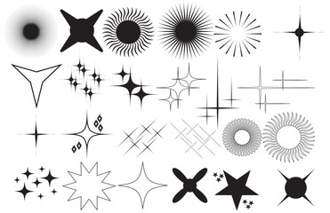 Set of starburst, sunburst badges. Special offer sale tag, discount offer price label, symbol for advertising campaign in retail, sale promo marketing, discount sticker, ads offer on shopping day.  