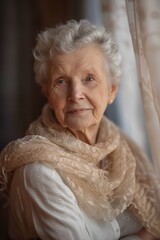 Portrait of an elderly woman