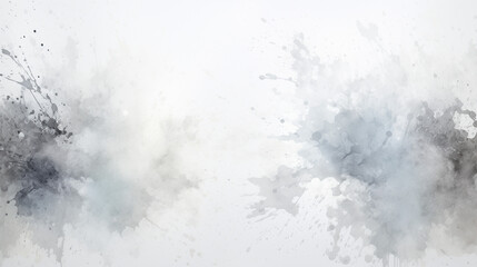 Watercolor Splash Background, Cool Tones, Abstract Art with Copy Space