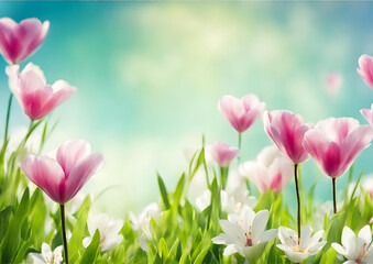Abstract background evoking spring or summer freshness