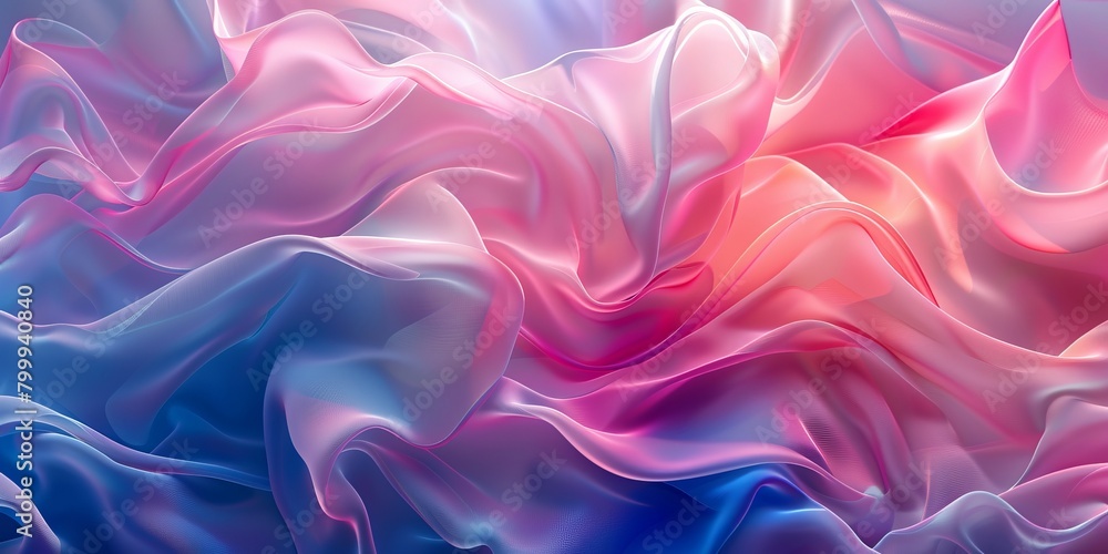 Canvas Prints colorful abstract background with pink and blue multicolored wavy surfaces