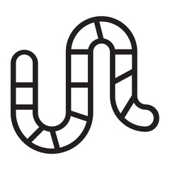 worm line icon