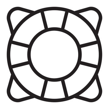 recommend clip art: life saver line icon