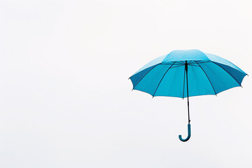 Elegant Wet Umbrella Isolated on White background