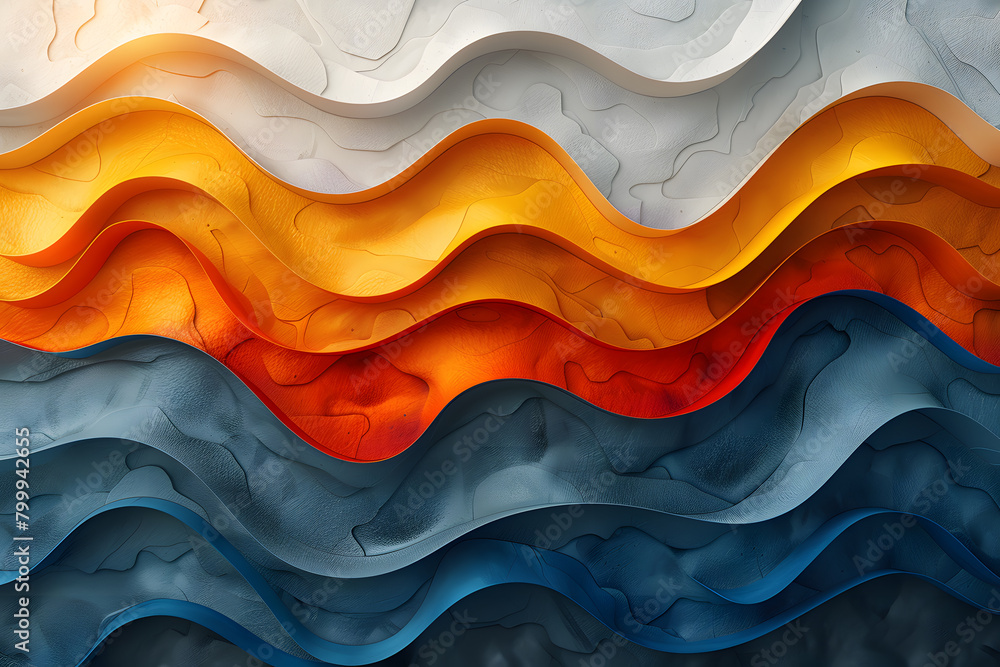 Poster dynamic digital canvas with abstract shapes and colors - perfect for banner or background