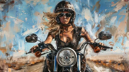 Detail the sense of inspiration and motivation she draws from the beauty of her surroundings and the exhilaration of the open road.