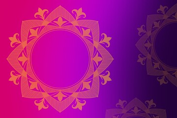 Indian art Pattern pink and purple -  Indian background -  Indian pattern background -  Indian art background-Diwali Background